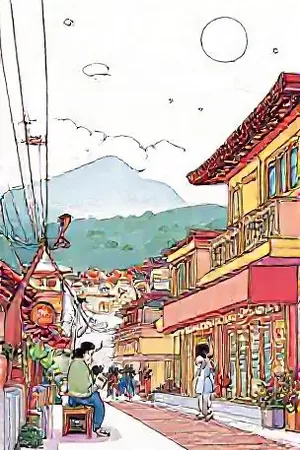 《午夜面馆》竖版封面：凌晨两点还亮着灯的街边拉面摊